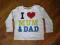 Bluzka H&amp;M r.80 I love mum and dad