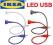 IKEA JANSJO LAMPA USB/LED CZARNA
