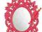 ŚLICZNE RÓŻOWE LUSTRO 100X74CM