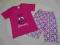 Piżama dziewczęca z krótkim rękawem roz 134 letnia