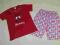 Piżama dziewczęca z krótkim rękawem roz 134 letnia