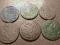 6 X 1 GROSZ Z MIEDZI KRAJOWEJ,KRÓLESTWO,S.A.P !!!!