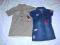 2 TUNIKI z krótkim rękawem jeansowa i Bratz 122