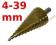 WIERTŁO SCHODKOWE 4-39 mm STOŻKOWE DO METALU
