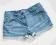krótkie spodenki jeansowe dla dziewczynki 146