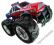 OGROMNY ZDALNIE STEROWANY MONSTER WHEEL 4x4 red