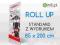 ROLLUP STOJAK REKLAMOWY + KASETA 85x200cm BANER