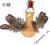 Zabawka interaktywna dla kota kurczak z piórami