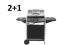 GRILL GAZOWY 2 PALNIKI KUCHENKA 2+1 MASYWNY OKAZJA