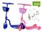 HULAJNOGA TRÓJKOŁOWA GRA I ŚWIECI NIEBIESKA RÓŻOWA