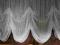 DRAPOWANA firana PERŁY  stan B. dobry DUŻA 570 cm