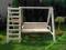 MEGA HUŚTAWKA OGRODOWA 3-OSOBOWA+DRABINKA