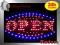 TABLICA DIODA KOLOROWA OPEN LED REKLAMA SZYLD NEON