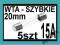 ~~BEZPIECZNIK SZKLANY CE 5x20mm 15A WTA - 5szt