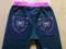 LEGGINSY dresowe jak jeansy neonowe 152/158/164