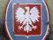 Emaliowane godło - orzeł - wczesny PRL