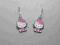Kolczyki dla dzieci Hello Kitty srebrne bigle MPR3 Kolczyki dla dzieci Hello Kitty srebrne bigle MPR3