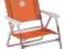 Leżak, Krzesło Plażowe Plaz PA600P. Pomarańczowe
