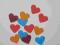 scrapki: serduszka 250 sztuk, wielkość 1,5 cm