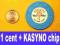 1 cent + KASYNO chip- HYATT CASINO- Lake Tahoe, NV