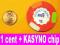 1 cent + KASYNO chip- REGENCY CRUISES
