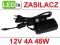 Zasilacz typu desktop 12V 4A  48W  + przewód Tani!