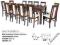 TANI ZESTAW STÓŁ I 12 KRZESEŁ,MEBLE, KRZESŁA,sk5