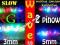 Mocna dioda LED diody 5mm szerokokątna RGB slow