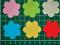 {gosia} scrapki kwiatek 3,7cm - 50szt mix kolor