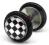Kolczyk do ucha fake plug szachownica 1.2/5/7mm