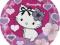 Talerzyki Charmy Kitty serduszka 23cm 8szt Party