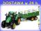 DUŻY TRAKTOR Z PRZYCZEPĄ DO PRZEWOZU ZWIERZĄT 37cm