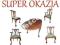 STÓŁ ROZKŁADANY z KRZESŁAMI CHIPPENDALE 6  10 os.