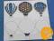 Latające balony 14x14 cm - ozdoba scrapbooking