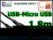Kabel USB - micro USB NOKIA SONY LG 1,8m 08481