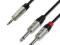 Kabel Jack STEREO 3.5mm/2xJack MONO 6.3mm-1.5m-AH