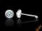 Piercing: srebrny kolczyk do nosa pr925 GRATISY