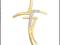 ZŁOTY WISIOREK ZAWIESZKA KRZYŻ KRZYŻYK 585 ***