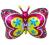 Balon foliowy MOTYL czerwony urodziny 61 cm