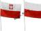 Flagi, choragiewki na patyku 28x20cm  Polska