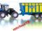 SIKU 1:50 | NEW HOLLAND Z PRZYCZEPĄ DO KISZONKI