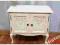 H-P SZAFKA KOMODA  BIAŁA-KREMOWA  W STYLU LUDWIK