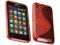 RED S-LINE GEL SAMSUNG I9001 GALAXY S PLUS + FOLIA