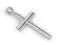 Srebrny krzyżyk DIAMENTOWANY ŚLICZNY SKROMNY