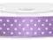 Wstążka satynowa w kropki tasiemka 12mm AandM_pl