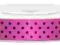 Wstążka satynowa w kropki tasiemka 12mm AandM_pl