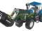 BRUDER 03021 NEW HOLLAND T8040 Z ŁADOWACZEM