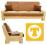 Sofa kanapa z litego drewna ROBIONA POD WYMIAR