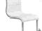 Krzesło K104 BIAŁY Eco-Skóra Stal