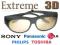 Okulary 3D pasywne Extreme 2 do TV 3D Kino 3D